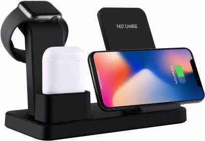 VeilSide QI Enabled 3 In 1 Wireless charger For Multi Devices Charging Pad