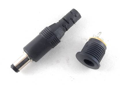 SME 1 Pics DC Jack 5.5mm x 2.1mm Male + Female Panel Mount Socket Electronic Components Electronic Hobby Kit