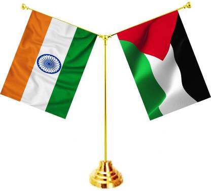 UNIQ India ,Palestine Rectangle Table Miniature Flag