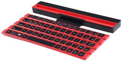 TechGuy4u Foldable Keyboard Ultra-thin Buletooth Wireless Keyboard with Stand Universal for Windows / IOS / Android Tablet / Smartphone Bluetooth Laptop-size Multi-device Keyboard