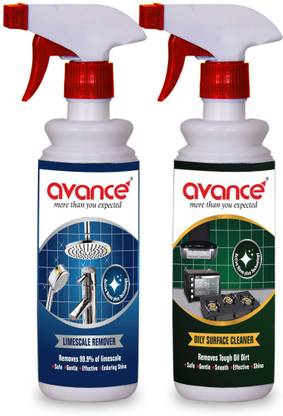 Avance Kitchen Degreaser & Powerful Limescale Remover Combo Pack (Each 500ml) Kitchen Cleaner
