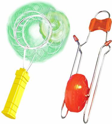 ArtCreativity Retro Light Up Kids Toys Includes 8 Inch Gyro Wheel and Rail Twister