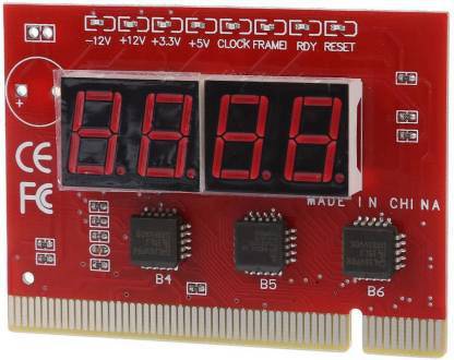 cables master PCI 4-digit PC Analyser Diagnostic Card Tester for AM2Socket XTX Intel B65 Chipset DDR2 Motherboard for Desktop