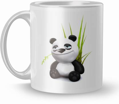 PRINT CRAFT Cute Panda Cartoon Printed mug for kids Ceramic Coffee Mug