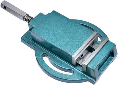 Saral HEAVY DUTY LOW PROFILE MACHINE VICE 4" WITH STATIC JAW HAS H & V GROOVED VEE Multi Vise Tool