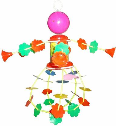 LDB ENTERPRISE Sweet Sound Musical Jhumar/Jhoomer Merry Go Round for Baby Cradle (Wind Up Toy) Rattle