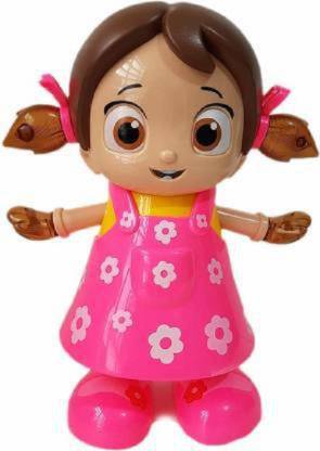 Shree Shyam Dancing Doll Musical Fun Toy with Flash Light (Pink)
