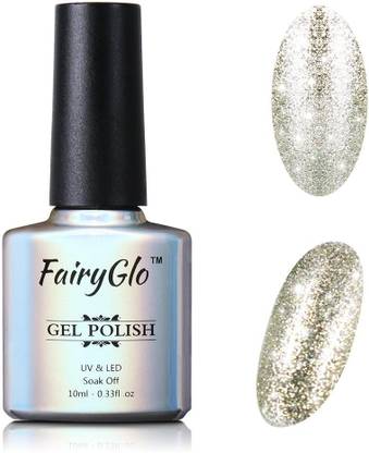 Fairyglo Pro Long Kept Platinum Gel Nail Polish Soak Off Uv Led Shiny Manicure Pedicure Lacquer Colorful Latest Style Nail Kit 10Ml 58001 By [Cat_4324] Silver