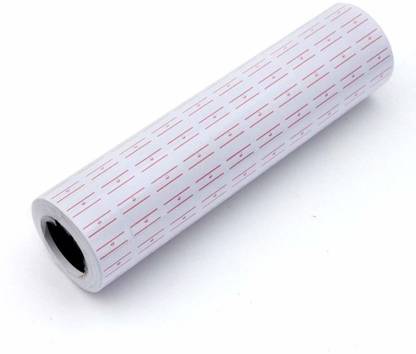 Imaashi Price Label Roll for Single Line Price Labeler Machine-6000 Sticker Paper Label