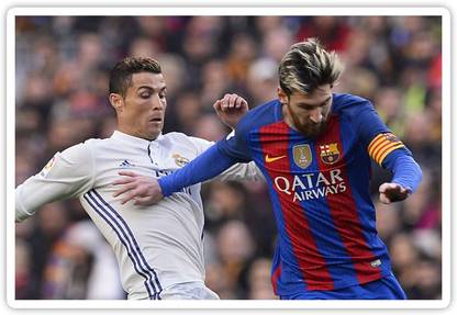 Lionel Messi And Cristiano Ronaldo Together Full HD Quality Picture Poster Photographic Paper