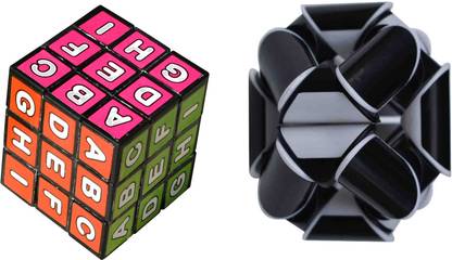 VK MART 3x3 ABC cube and snake cube its High Speed Magic cube