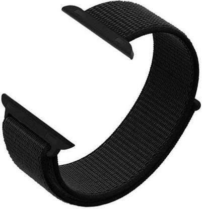 OrderDevice I strap 38 mm /40 mm Nylon Velcro Strap Series 1 2 3 (Dark Black) Smart Watch Strap