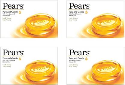 Pears Soap Pure & Gentle Bathing Bar (4 x 125 g)