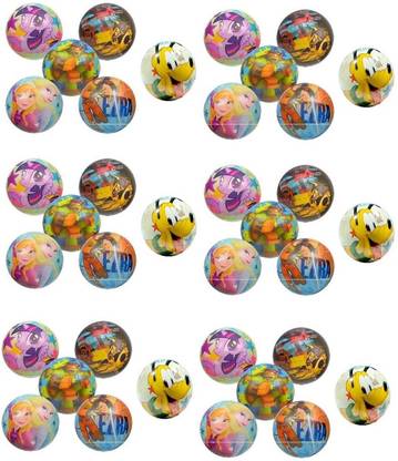 ReneReit Funny Disney Smiley Face Emoji Squeeze Balls Disney Set of 12 Pack of 3  - 5 cm