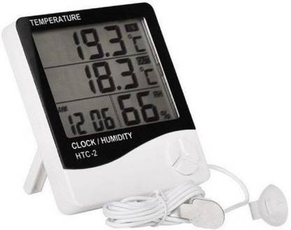 Ridham Enterprise Digital White Clock