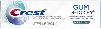 Crest Gum Detoxify Deep Clean Toothpaste, 0.85 Ounce Travel Size Toothpaste