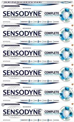 SENSODYNE Complete Protection Toothpaste Travel Size, Tsa Approved .8 Ounce (6 Pack) Toothpaste