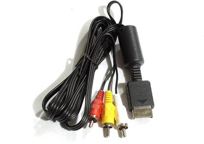 Genesys  TV-आउट केबल Fox Micro Av Cable for Ps2 AND PS3 For Sony Playstation 2 and Playstation 3