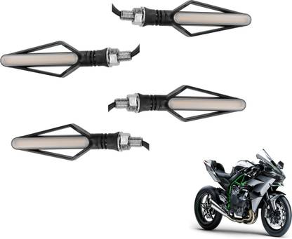 MOCKHE Front, Rear LED Indicator Light for Kawasaki Ninja
