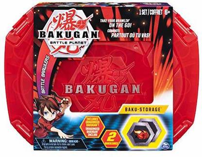 Bakugan Baku-Storage Case (Red) Collectible Action Figures, for Ages 6 and Up