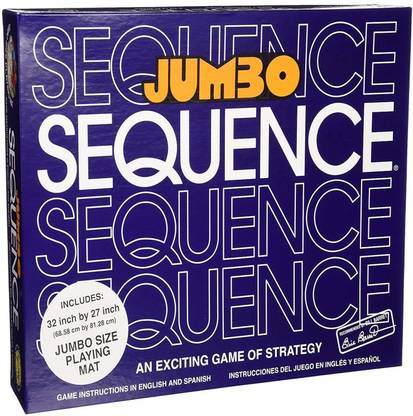 TOY STORE Jumbo Sequence Board Game Strategy & War Board Game