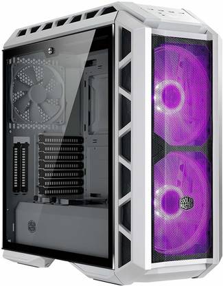 COOLER MASTER Master Case Temper Glass With Side Panel Mid Tower Cabinet with USB 2.0 and USB 3.0 Ports Compatible with Computer