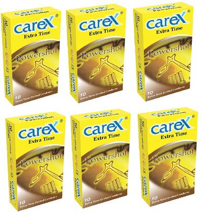 CAREX Power Shot Extra Time Dotted Condoms Condom