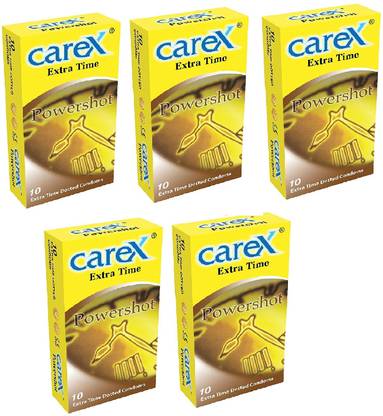 CAREX Power Shot Extra Time Dotted Condoms Condom