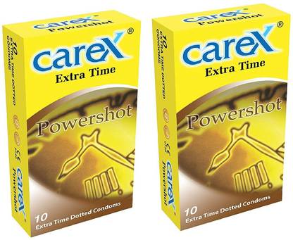 CAREX Power Shot Extra Time Dotted Condoms Condom