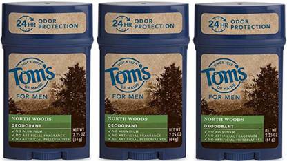 Tom's Of Maine North Woods Men's Long Lasting Natural Deodorant Body Spray  -  For Men
