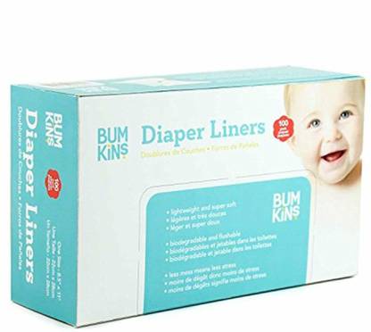 Bumkins Flushable Biodegradable Cloth Diaper Liner - L