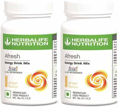 HERBALIFE Nutrition Afresh Ginger Flavor Pack of 2 Energy Drink