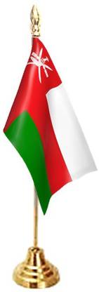 UNIQ Staircase Style Flag - Oman Rectangle Table Miniature Flag