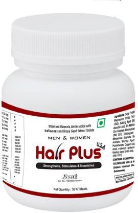 HAIR PLUS Biotin, Amino Acids, Vitamins, Minerals and Natural Extracts Tablets (30 N)
