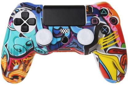 RETRACK New Multicolor Style Silicone Gamepad Cover Case + 2 Joystick Cap For PS4 Controller  Joystick