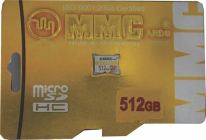 MMC M50512 Ultra U1 512 GB MicroSD Card Class 10 90 MB/s  Memory Card Compatible with Mobile
