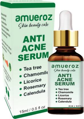 Amueroz Anti Acne Serum, Pimple removal Collagen Serum, Soothes & Clears Acne & Dark Spots -Tea Tree Face Serum