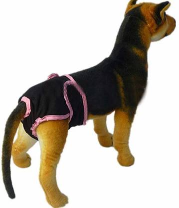 Boomboom Pet Clothes Pet Reusable Dog Diapers Durable & Washable Sanitary Wraps -- black - xs Washable Dog Diapers