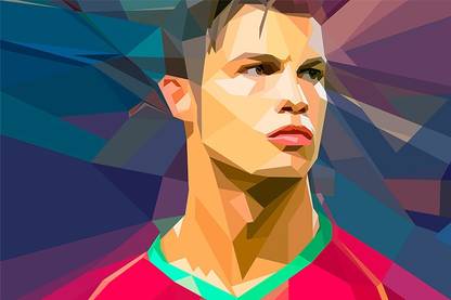 Cristiano Ronaldo Vector Poster Wall Poster Photographic Paper