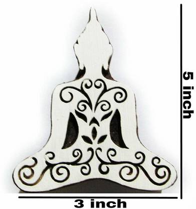 AN Handicrafts Wooden Printing Stamp (SIZE: 4 x 4 inches) wooden printing blocks | textile printing blocks | block printing stamp | stamp for printing | printing block for fabric | Block Hand-Carved | Pottery Crafts and Textile Printing | USE: This Product Print on Fabrics, Paper Printing Blocks