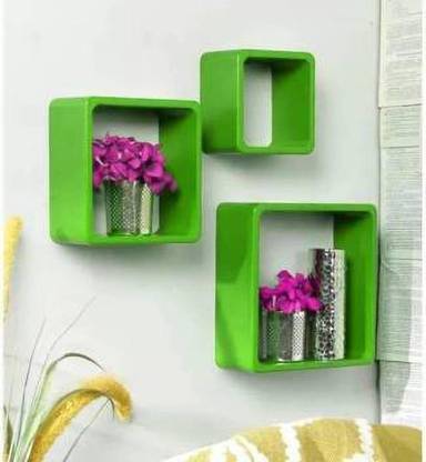 Unity Handicrafts Decorative Cube Wall Shelves Makes Space Utilization Easy, And Frame Your Treasured Memories. MDF (Medium Density Fiber) Wall Shelf