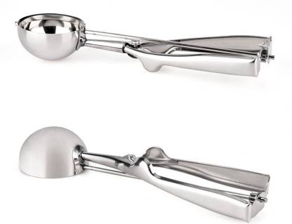 Givni Enterprise Stainless steel kitchen ice cream watermelon jelly cookies spring handle Kitchen Scoop
