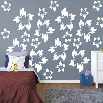 shine interiors SI-308 Reusable Wall Painting Stencil for Home Decoration Floral Stencil