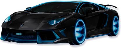 DivineDesigns 36 cm Black Car Sticker Self Adhesive Sticker