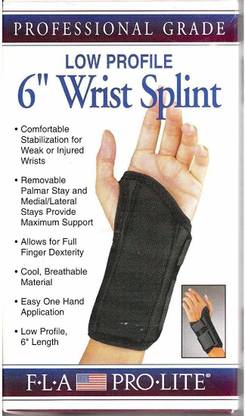 FLA PRO LITE Right Large : Florida Orthopedics Low Profile Wrist Splint Splints