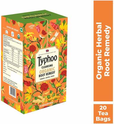 typhoo Root Remedy Unflavoured Black Tea Bags Box