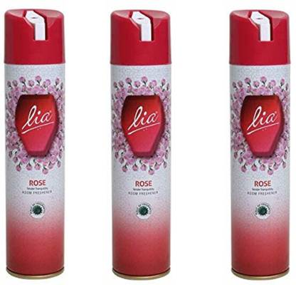 Lia Rose Spray Room Freshener Rose Liquid Air Freshener (PACK OF 3)