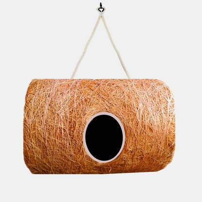 LIVEONCE compact cage cylinder Hanging coir bird nest for bird -STRONG Bird House