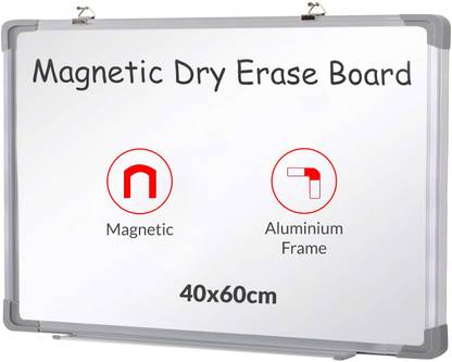 Smart Saver Small Dry Erase White Board – Magnetic Hanging Whiteboard for Wall Portable Mini Double Sided Easel Hold in Hand for Kids Drawing, Kitchen Grocery List, Cubicle Memo Board White board