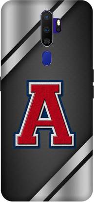 UMPRINT Back Cover for A, A Letter, A Alphabet, Design, Art, Black, Red